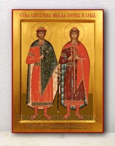 Икона «Борис и Глеб, благоверные князья» Голицыно