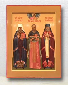 Икона «Филарет митрополит, Иоанн Кронштадтский, Лука исповедник» Голицыно