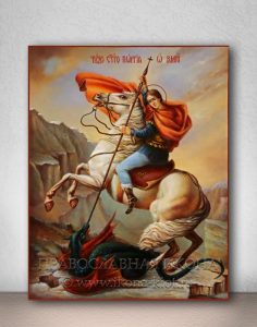 Икона «Георгий Победоносец (чудо о змие)» (образец №11) Голицыно