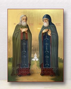 Икона «Павел Обнорский и Макарий Писемский» Голицыно