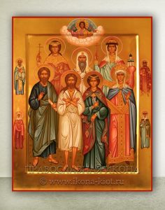 Семейная икона (11 фигур) Голицыно